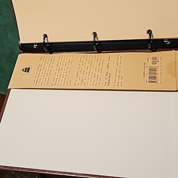 Vintage Leather Address Book - Picture 5 of 7